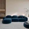 Samtstoff L-Form Sofa Lumira – Bild 11
