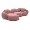Samtstoff L-Form Sofa Lumira – Bild 88