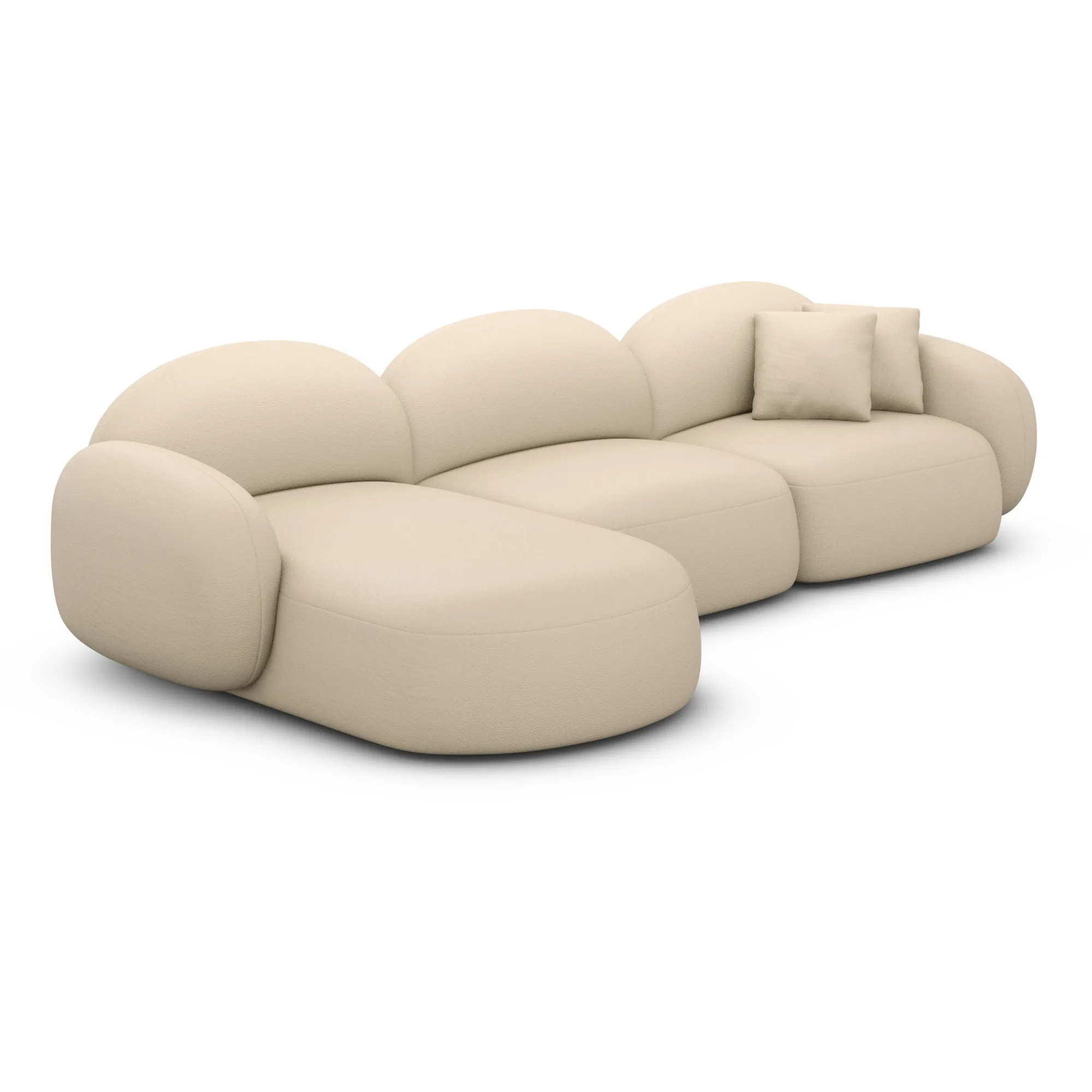 Kunstleder L-Form Sofa Lumira – Bild 47