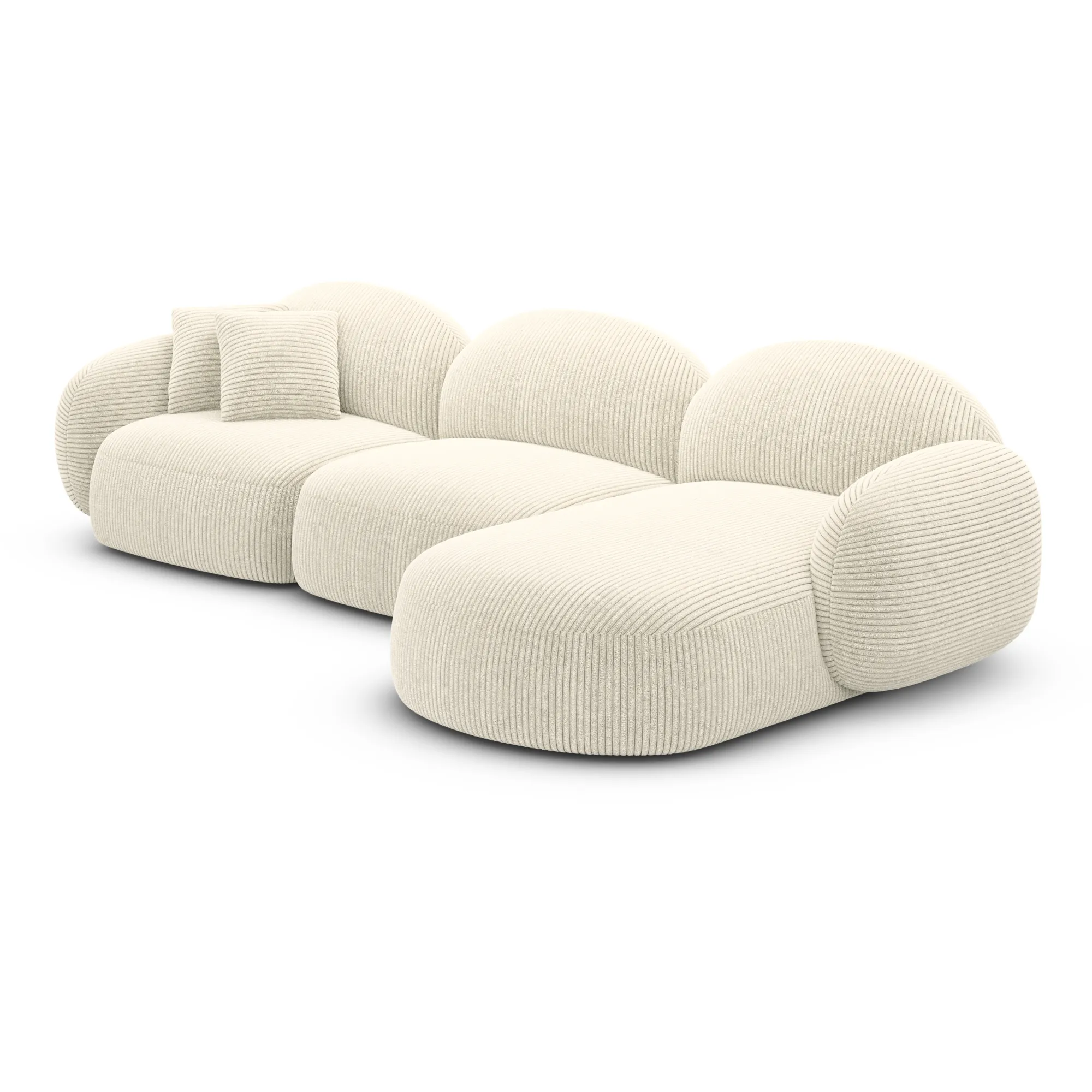 Cord L-Form Sofa Lumira – Bild 24