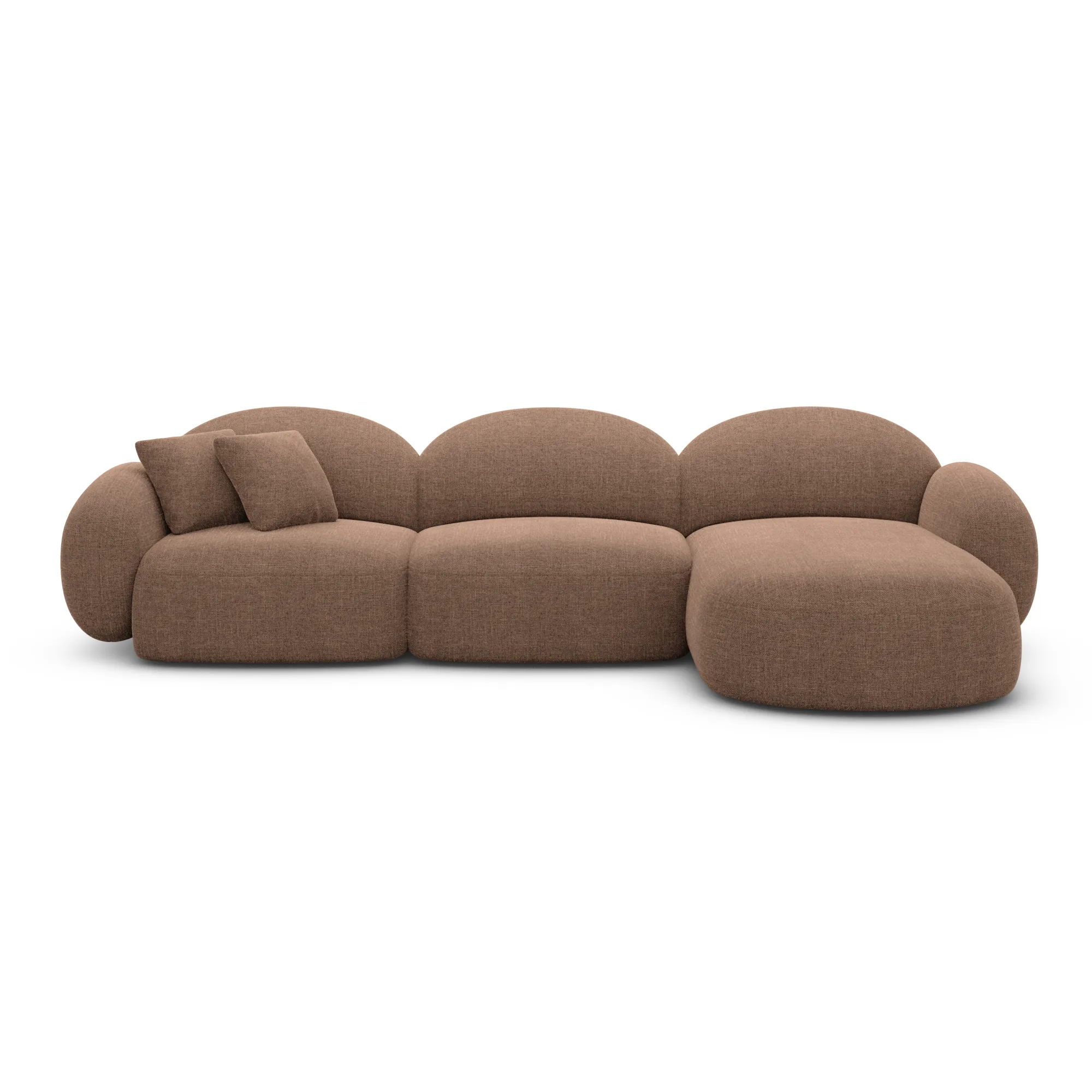 Strukturstoff L-Form Sofa Lumira – Bild 37