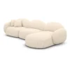 Strukturstoff L-Form Sofa Lumira – Bild 39