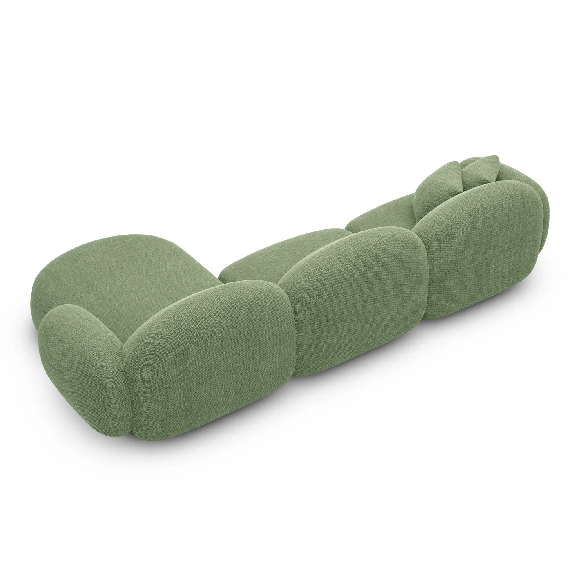 Strukturstoff L-Form Sofa Lumira – Bild 47