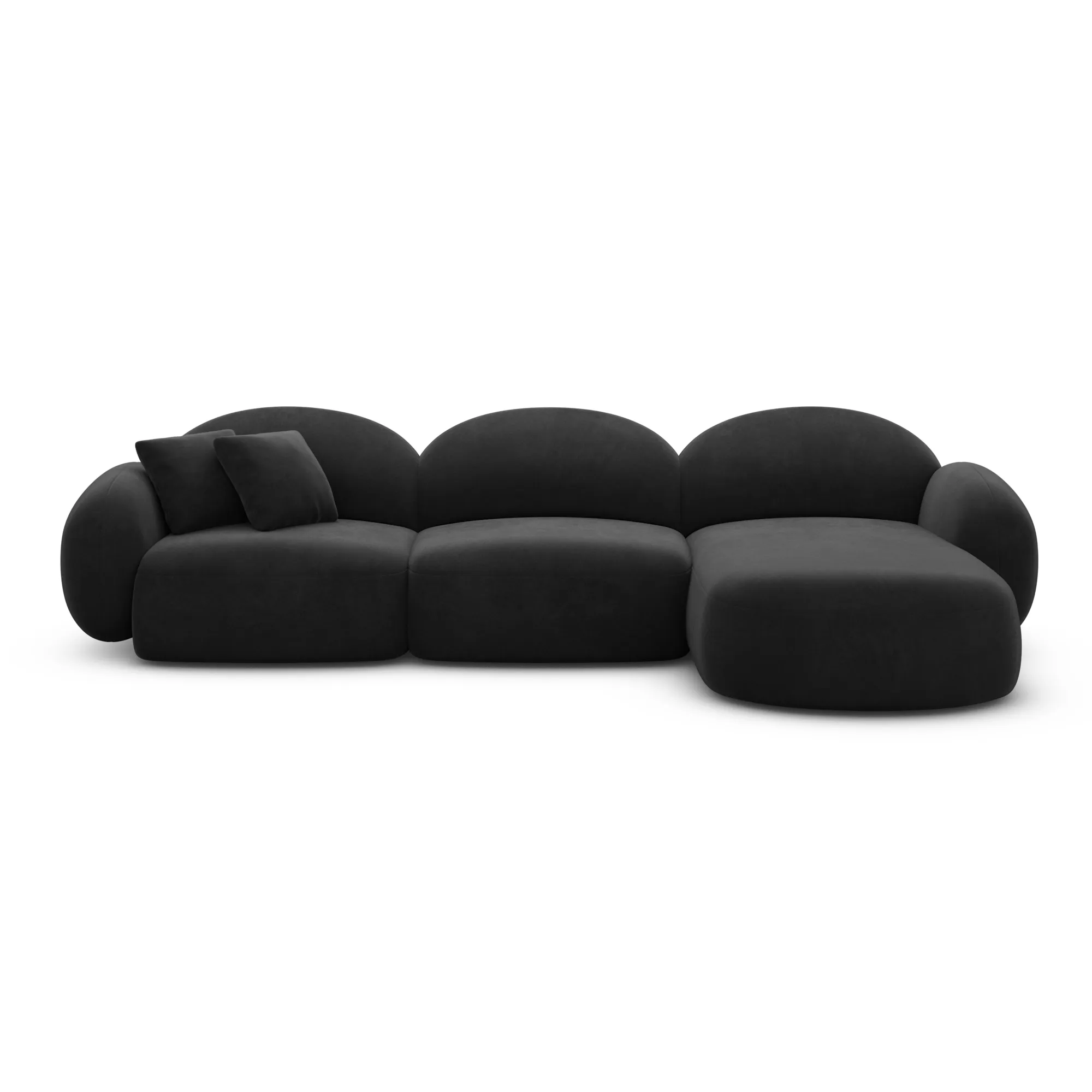Samtstoff L-Form Sofa Lumira – Bild 32