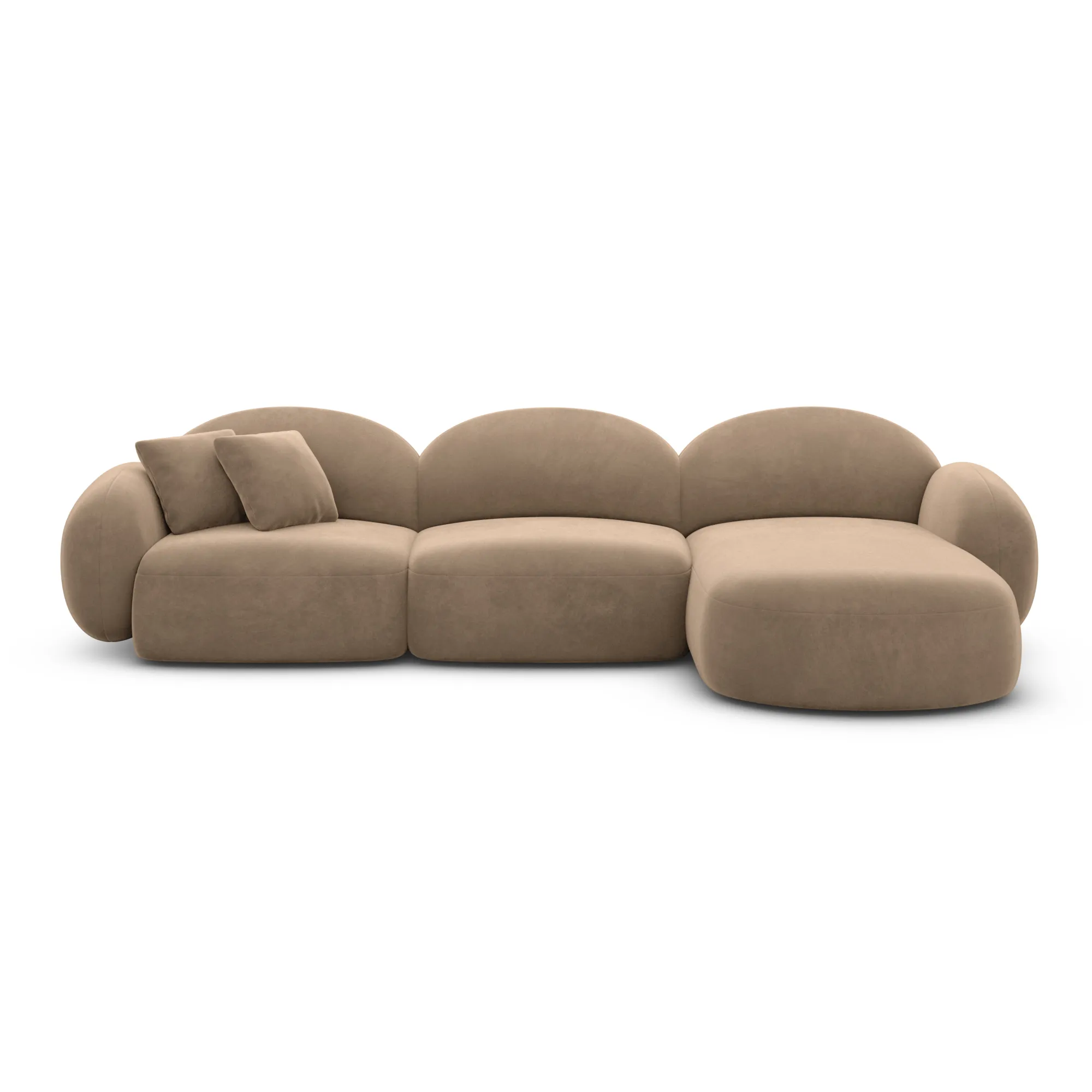 Samtstoff L-Form Sofa Lumira – Bild 35