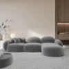 Samtstoff L-Form Sofa Lumira – Bild 20