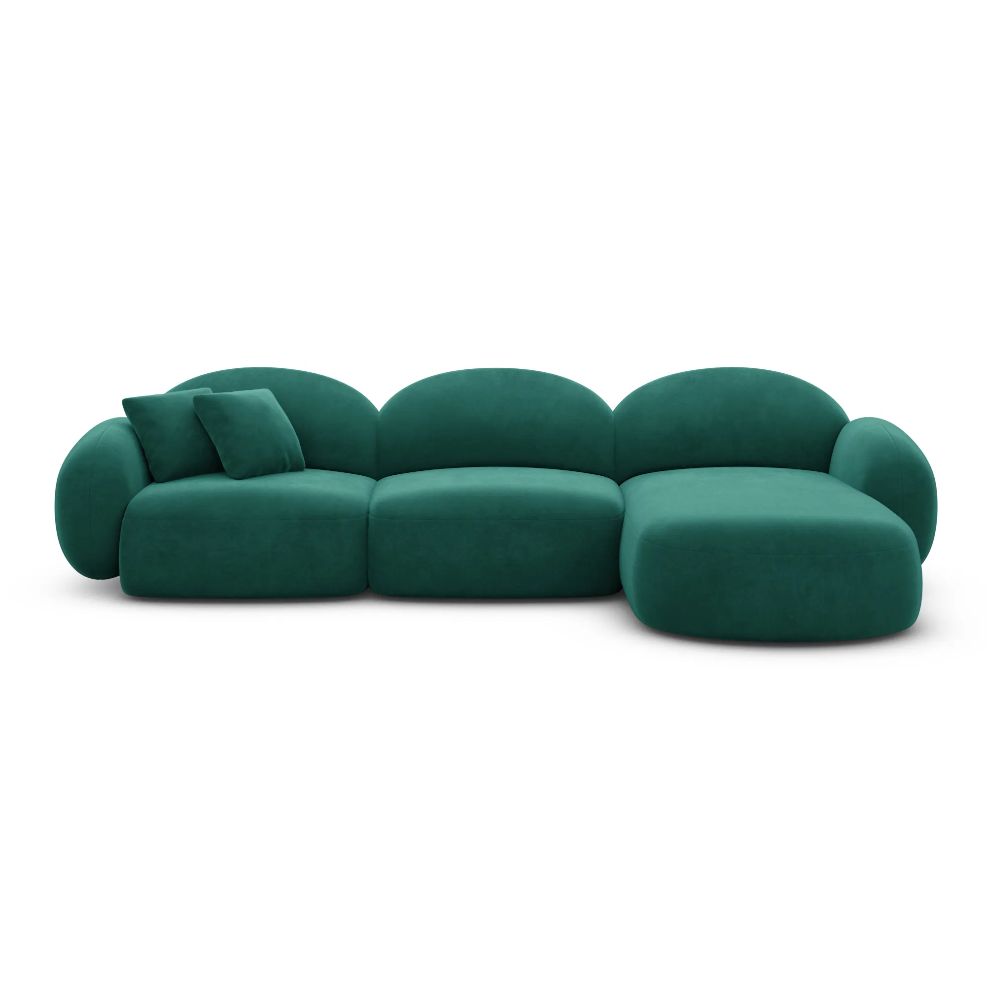 Samtstoff L-Form Sofa Lumira – Bild 44