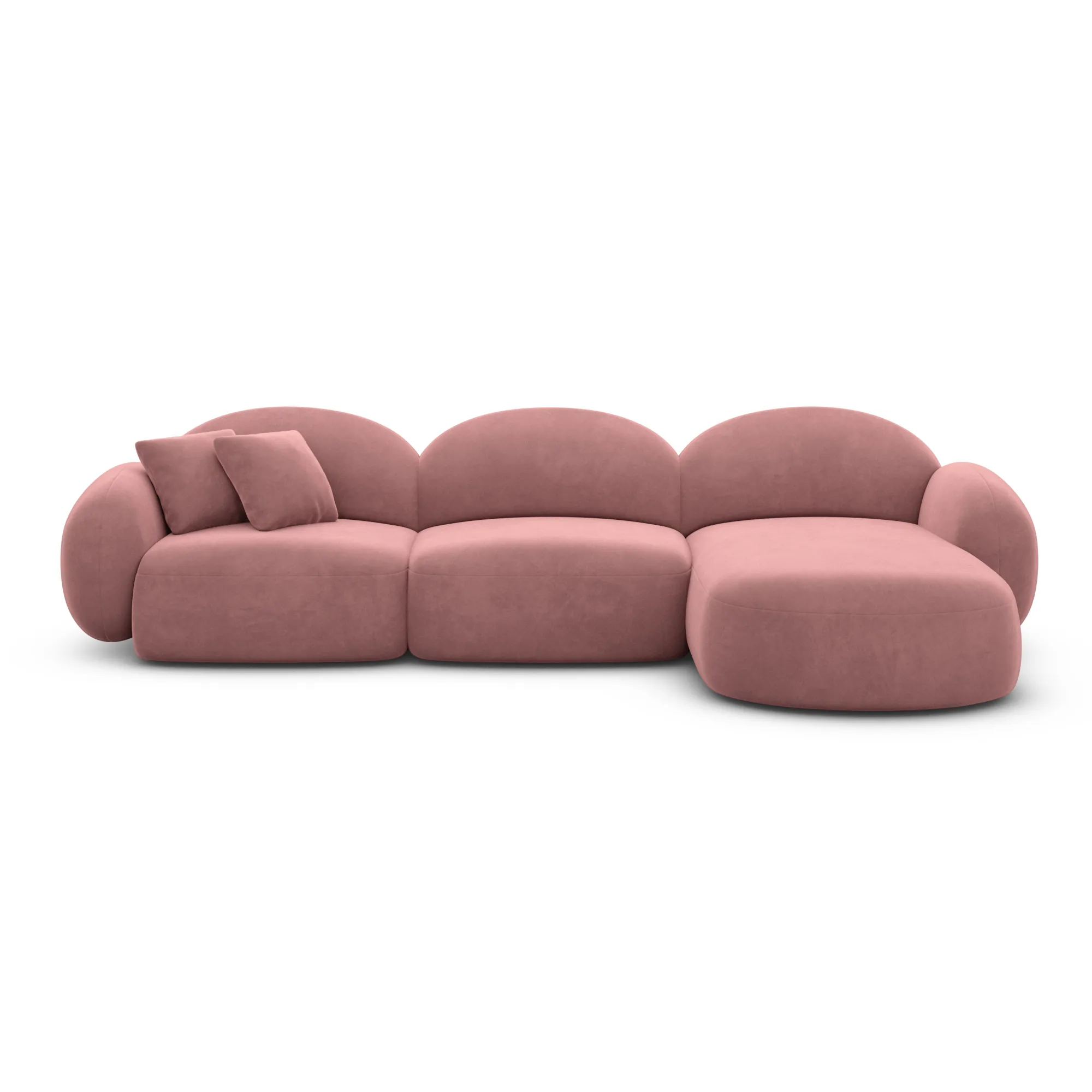 Samtstoff L-Form Sofa Lumira – Bild 53