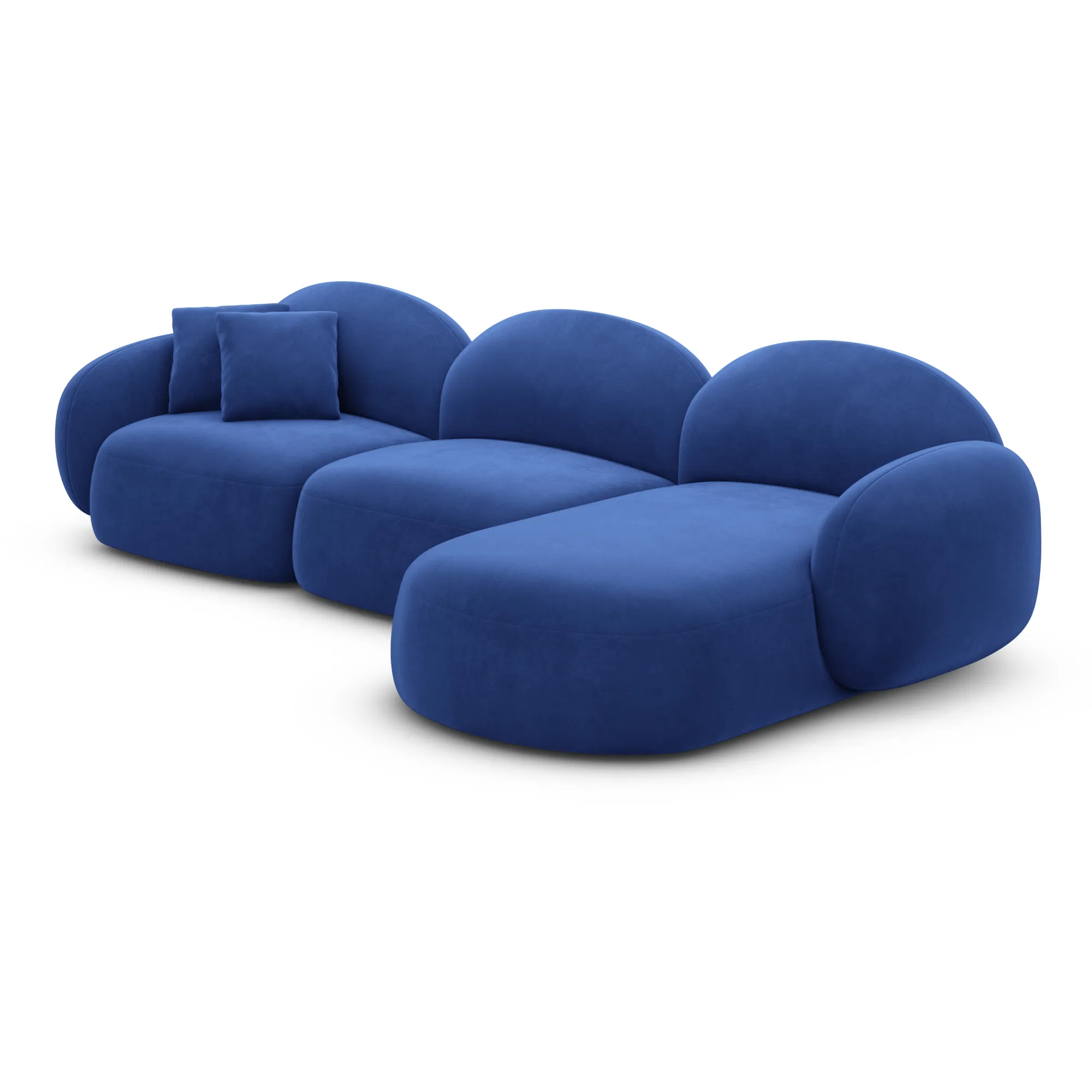 Samtstoff L-Form Sofa Lumira – Bild 55