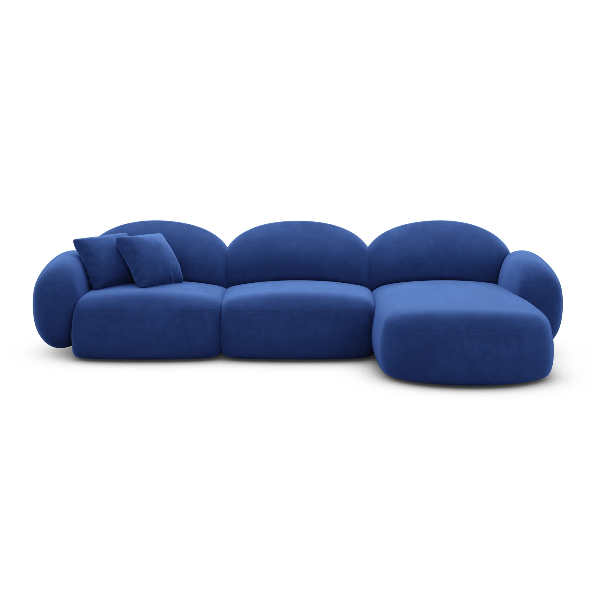 Samtstoff L-Form Sofa Lumira – Bild 56
