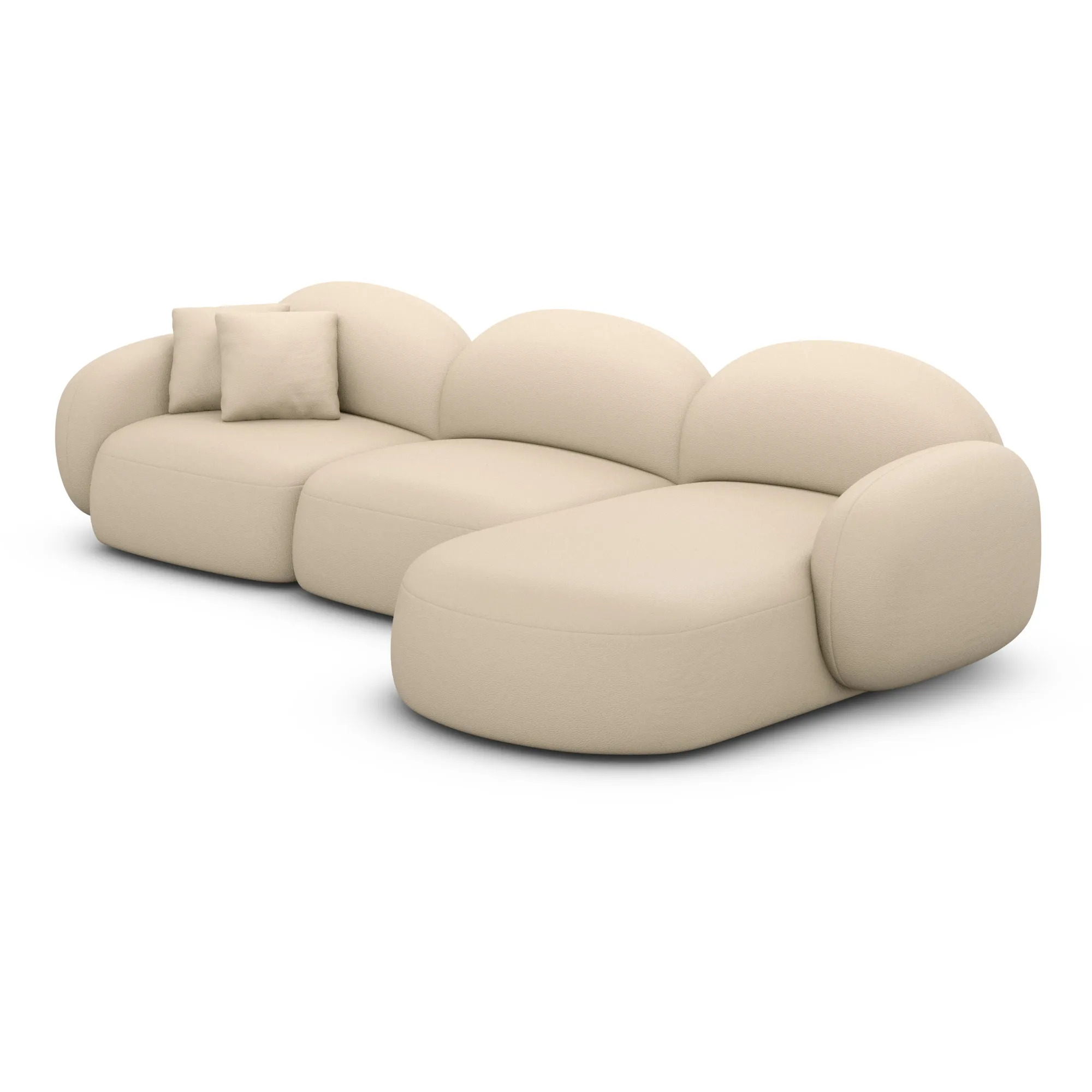 Kunstleder L-Form Sofa Lumira – Bild 23
