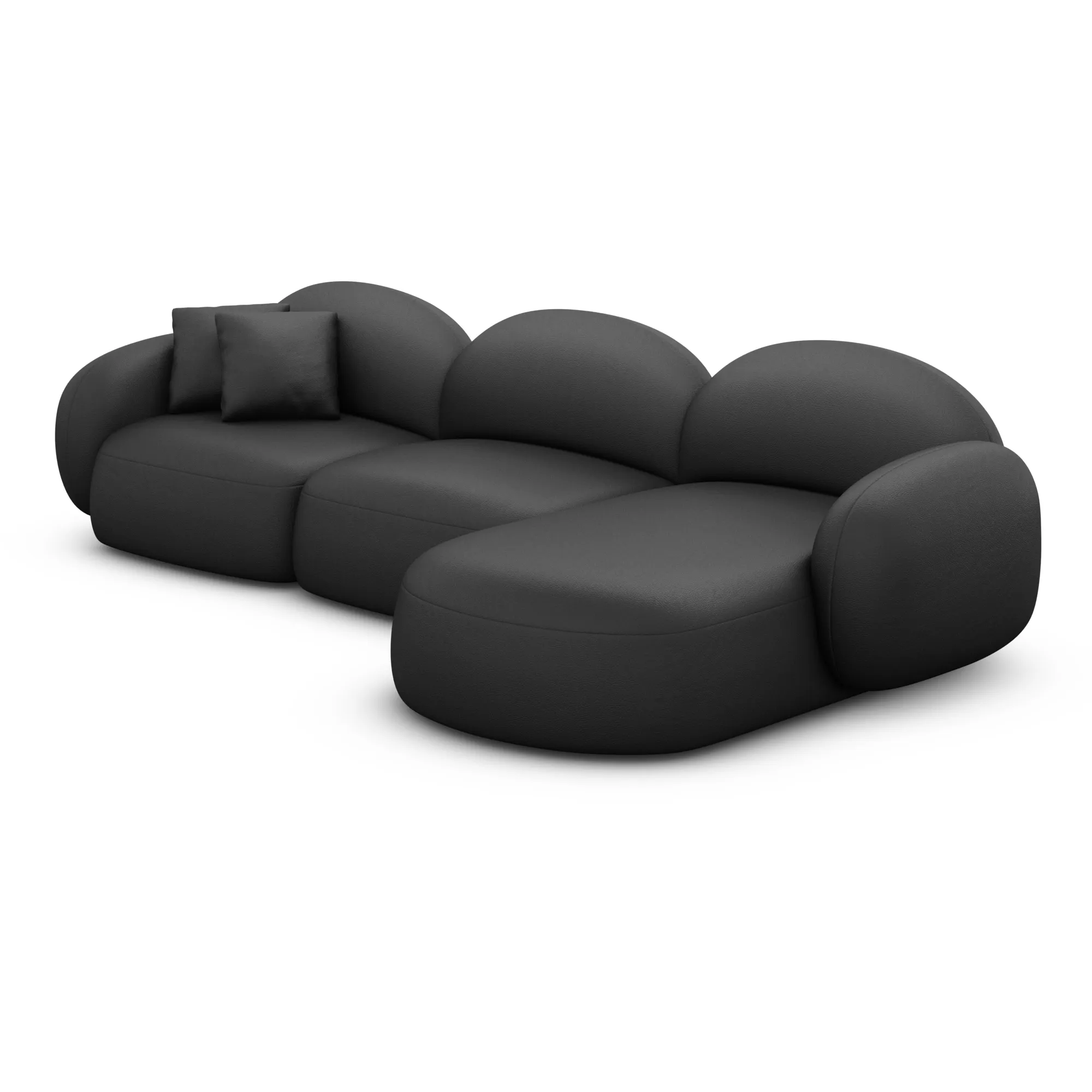 Kunstleder L-Form Sofa Lumira – Bild 26