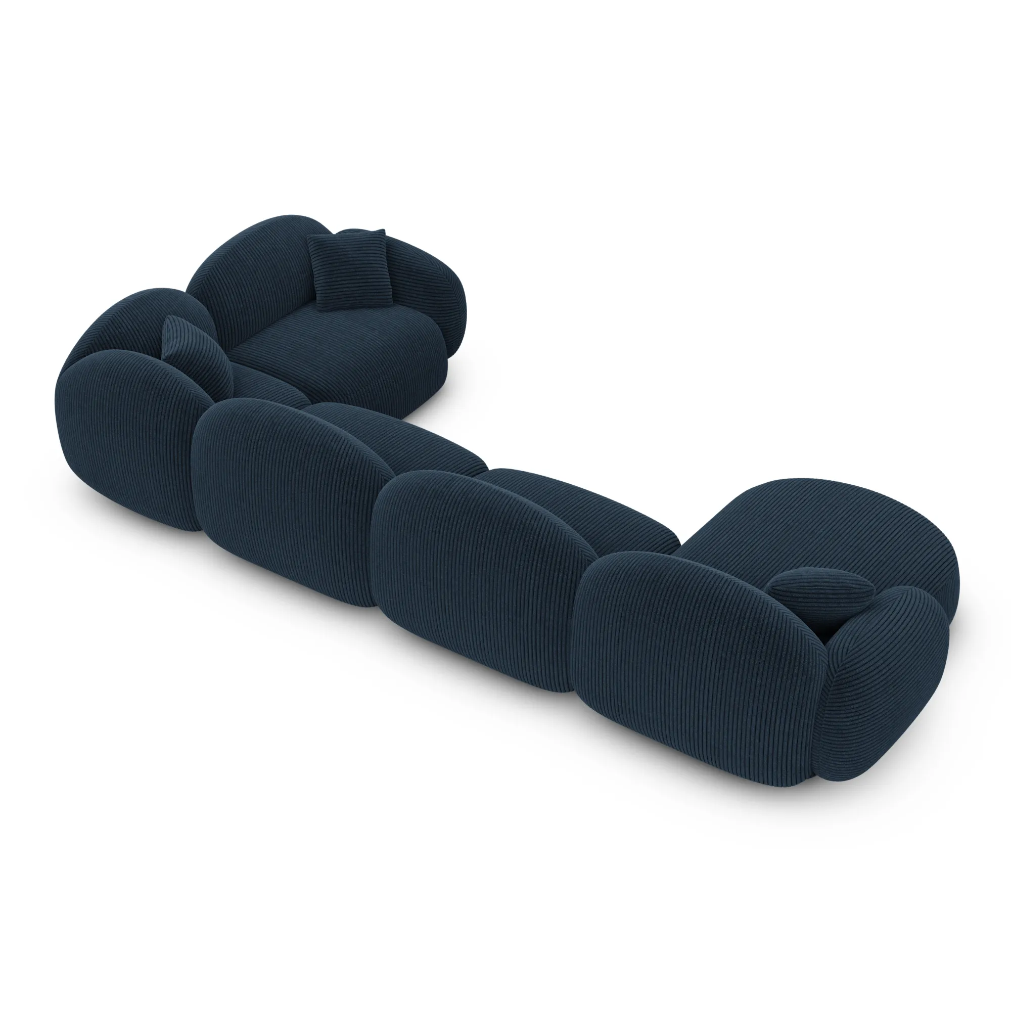 Cord U-Form XL Wohnlandschaft Lumira – Bild 32