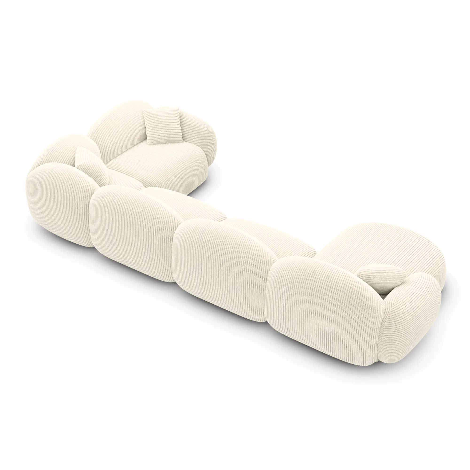 Cord U-Form XL Wohnlandschaft Lumira – Bild 14