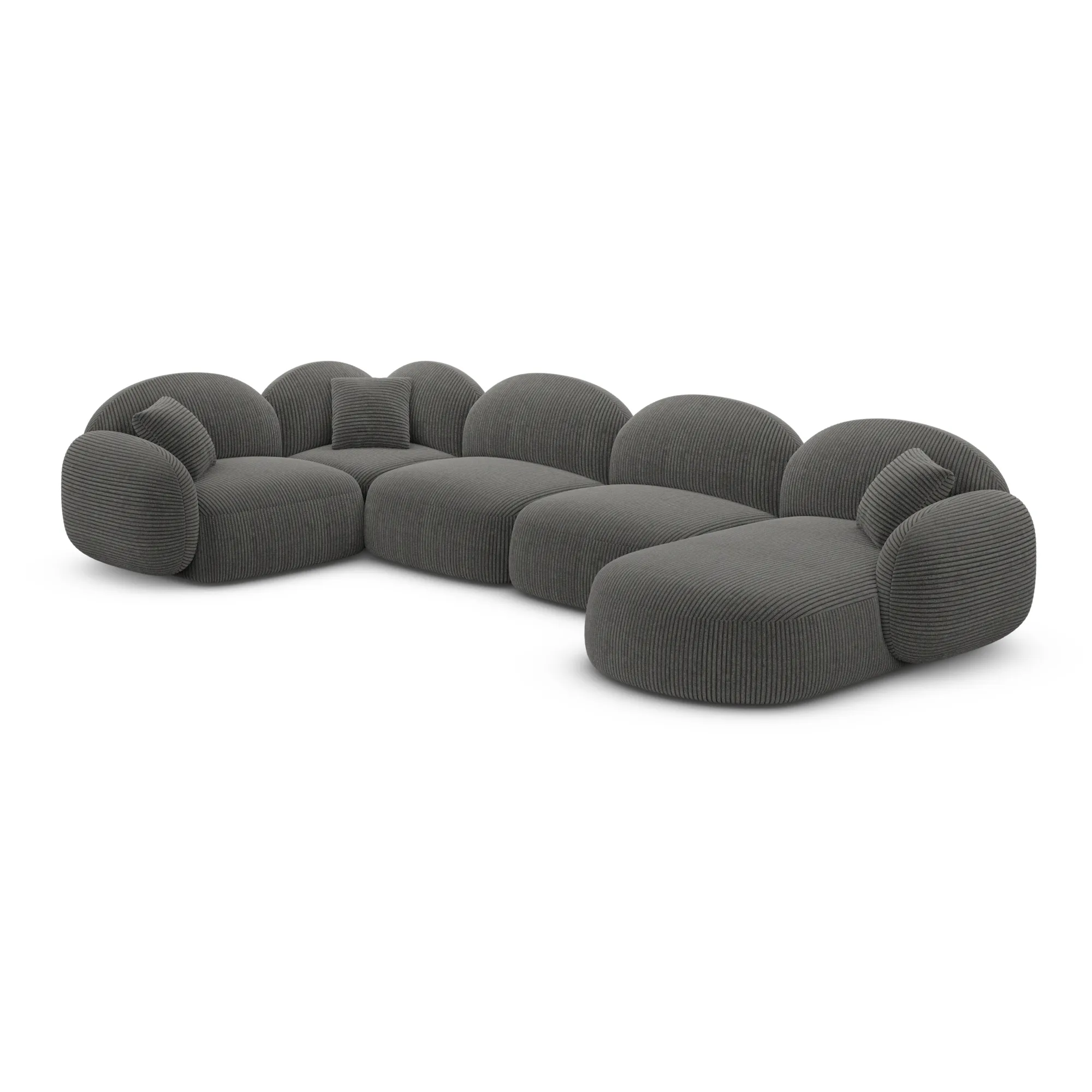 Cord U-Form XL Wohnlandschaft Lumira – Bild 21