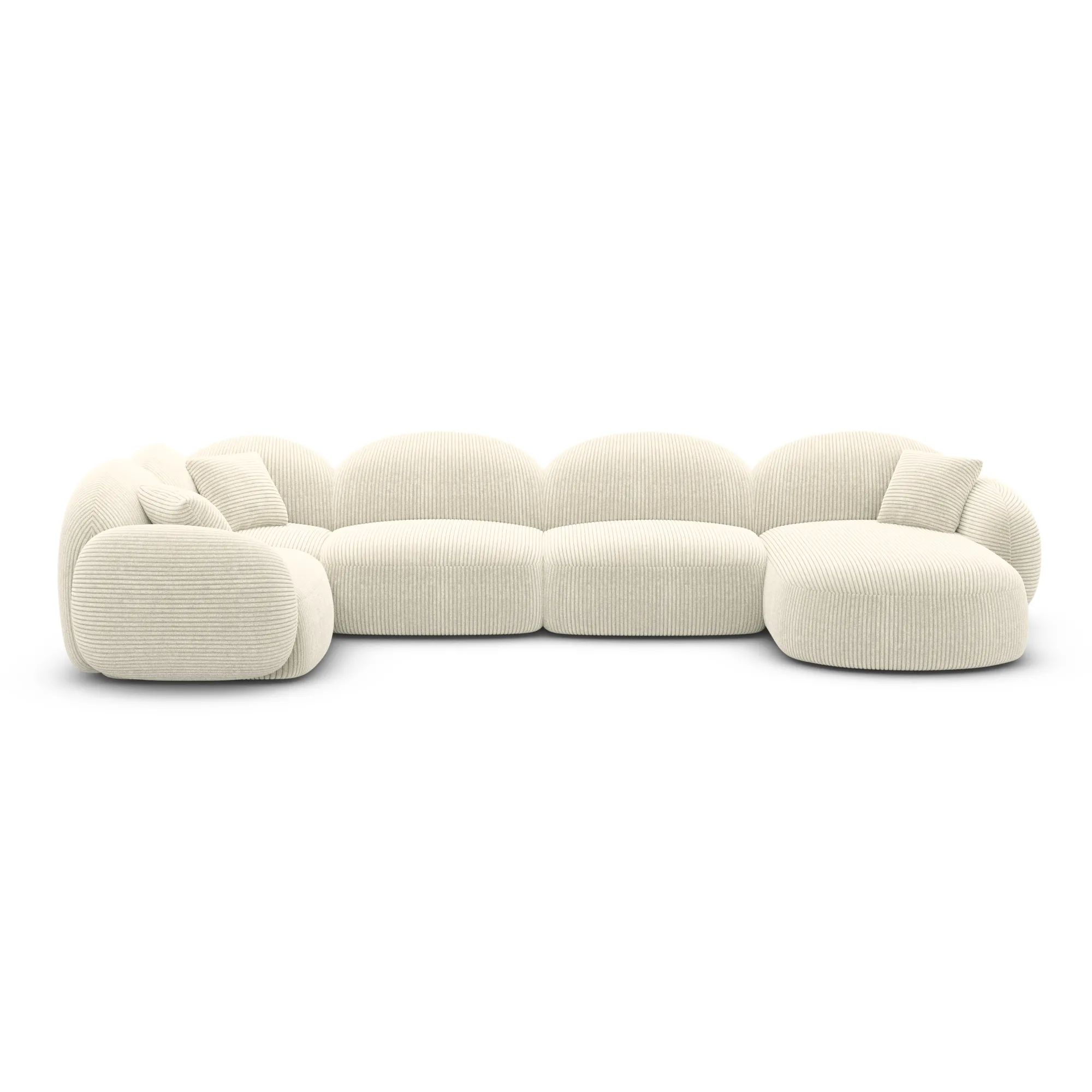 Cord U-Form XL Wohnlandschaft Lumira – Bild 25