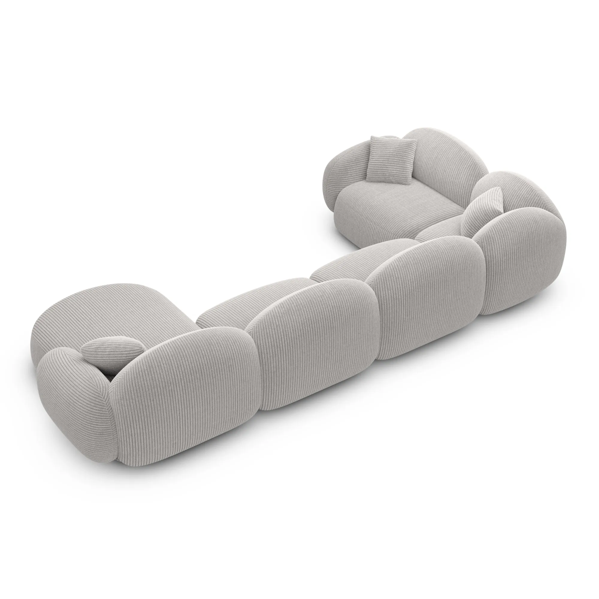 Cord U-Form XL Wohnlandschaft Lumira – Bild 29
