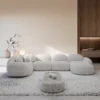 Strukturstoff U-Form XL Wohnlandschaft Lumira – Bild 8