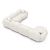 Bouclé U-Form XXL Wohnlandschaft Lumira – Bild 12