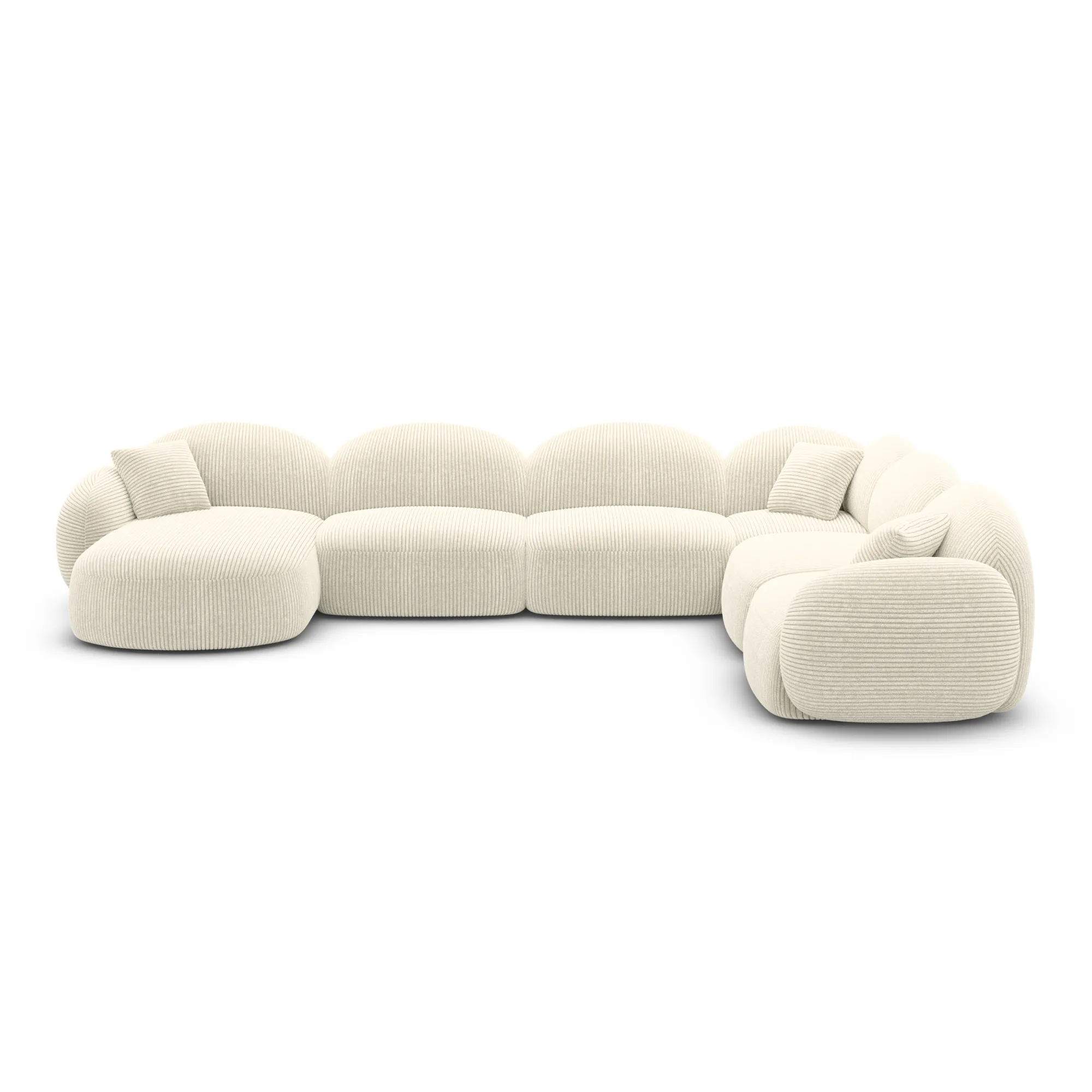 Cord U-Form XXL Wohnlandschaft Lumira – Bild 19