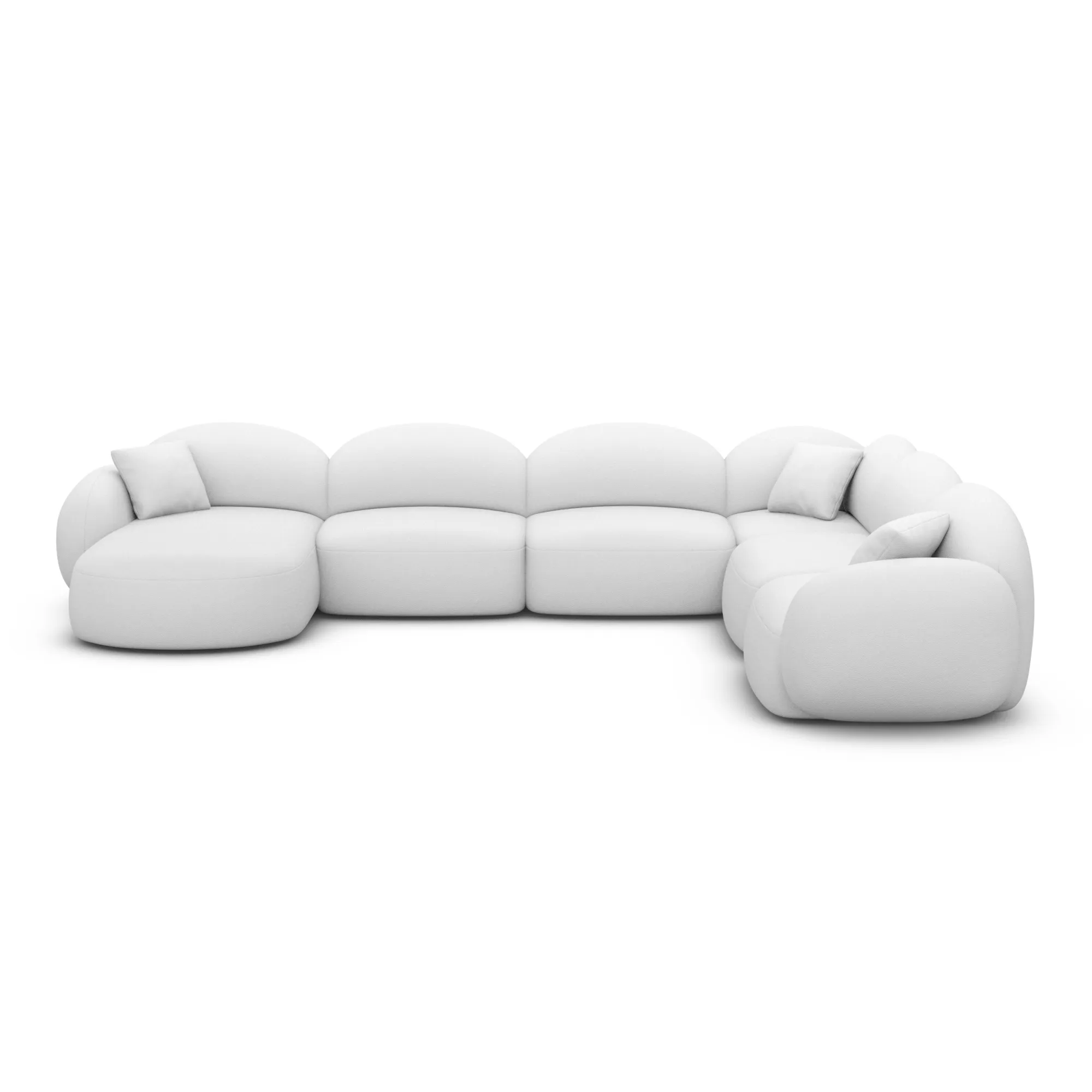 Echtleder U-Form XXL Wohnlandschaft Lumira – Bild 21