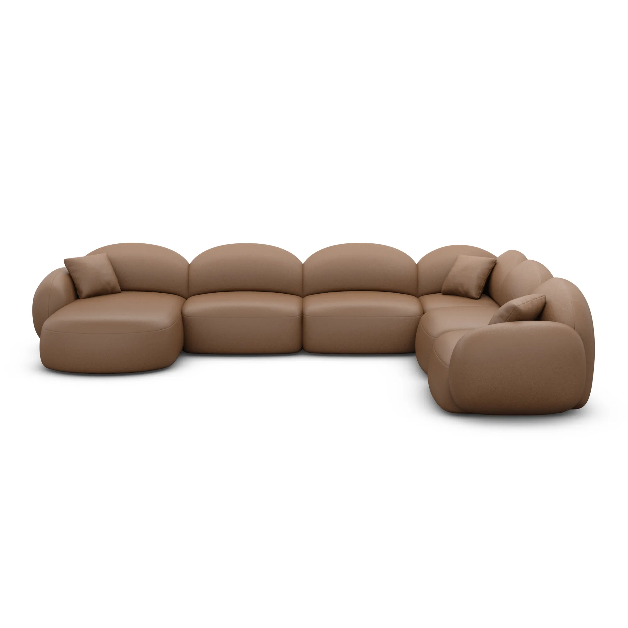 Kunstleder U-Form XXL Wohnlandschaft Lumira – Bild 24