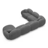 Strukturstoff U-Form XXL Wohnlandschaft Lumira – Bild 47