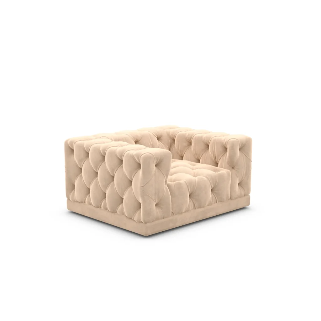 Samtstoff Sessel Meliva