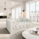 Bouclé 2-Sitzer Couch Meliva