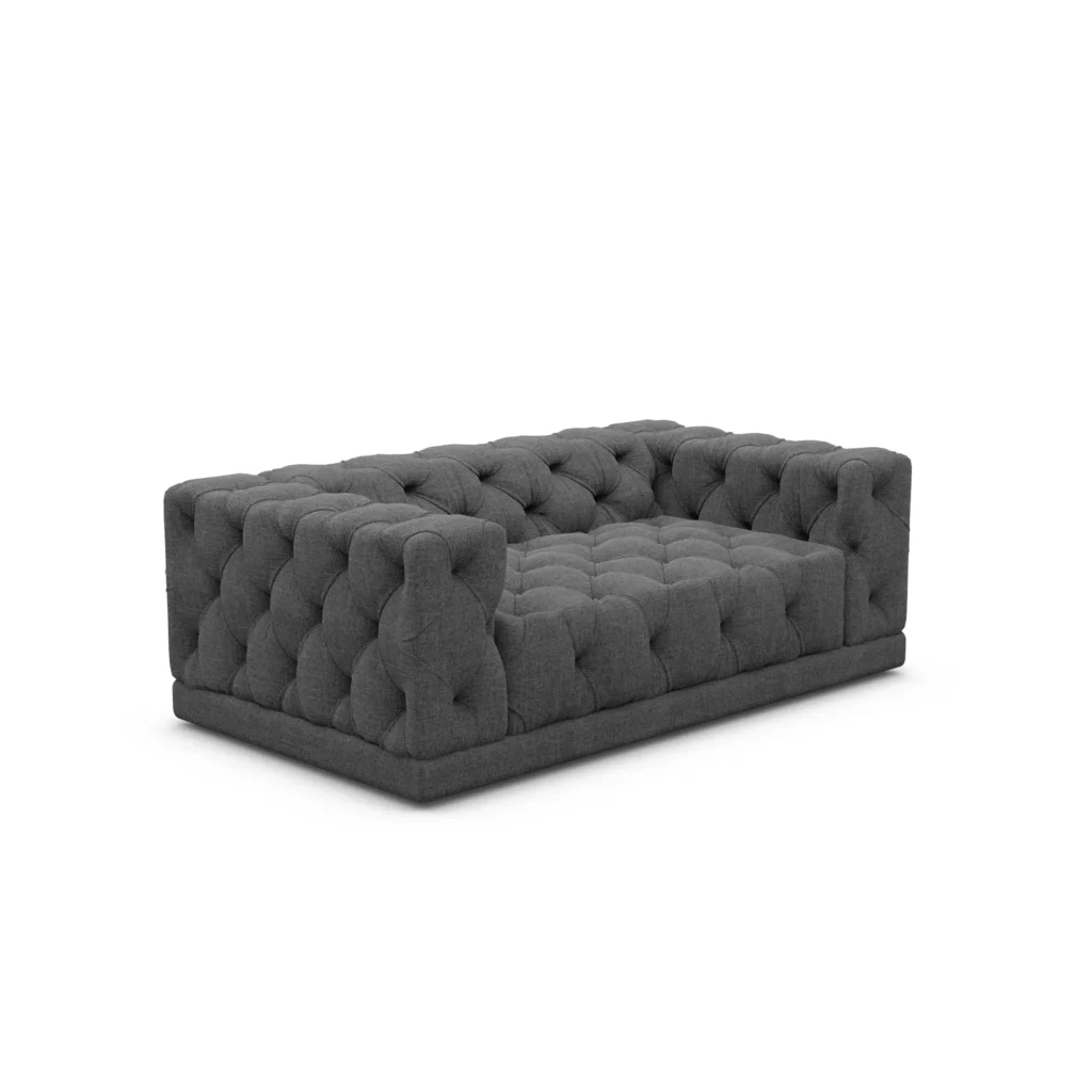 Strukturstoff 2-Sitzer Couch Meliva