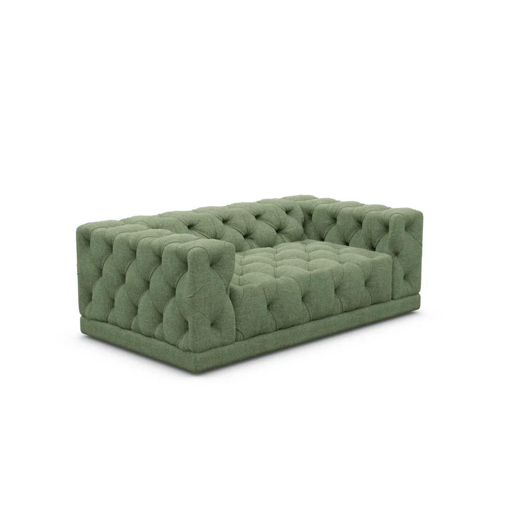 Strukturstoff 2-Sitzer Couch Meliva