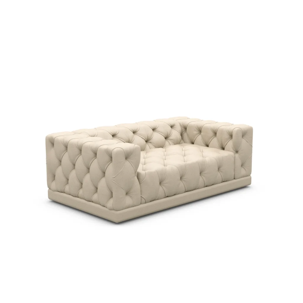 Echtleder 2-Sitzer Couch Meliva