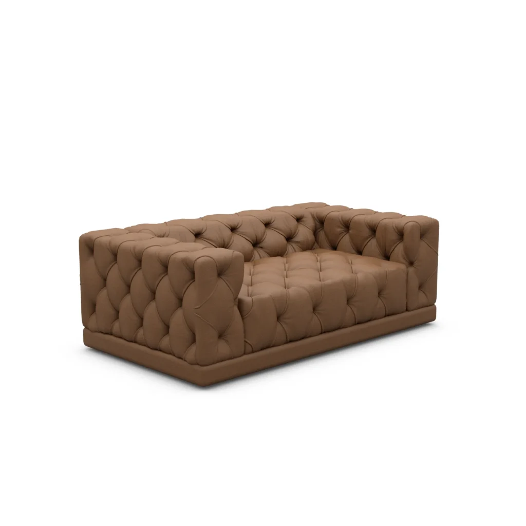 Kunstleder 2-Sitzer Couch Meliva