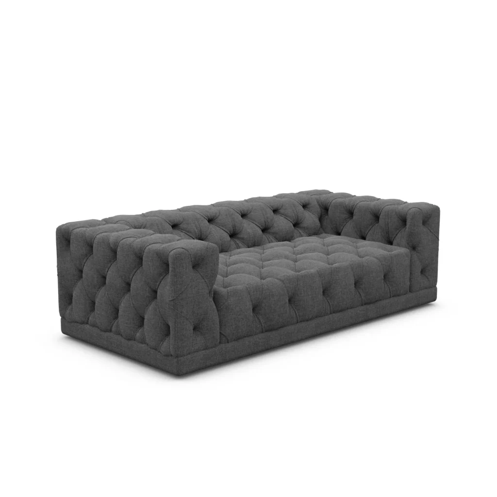 Strukturstoff 3-Sitzer Couch Meliva