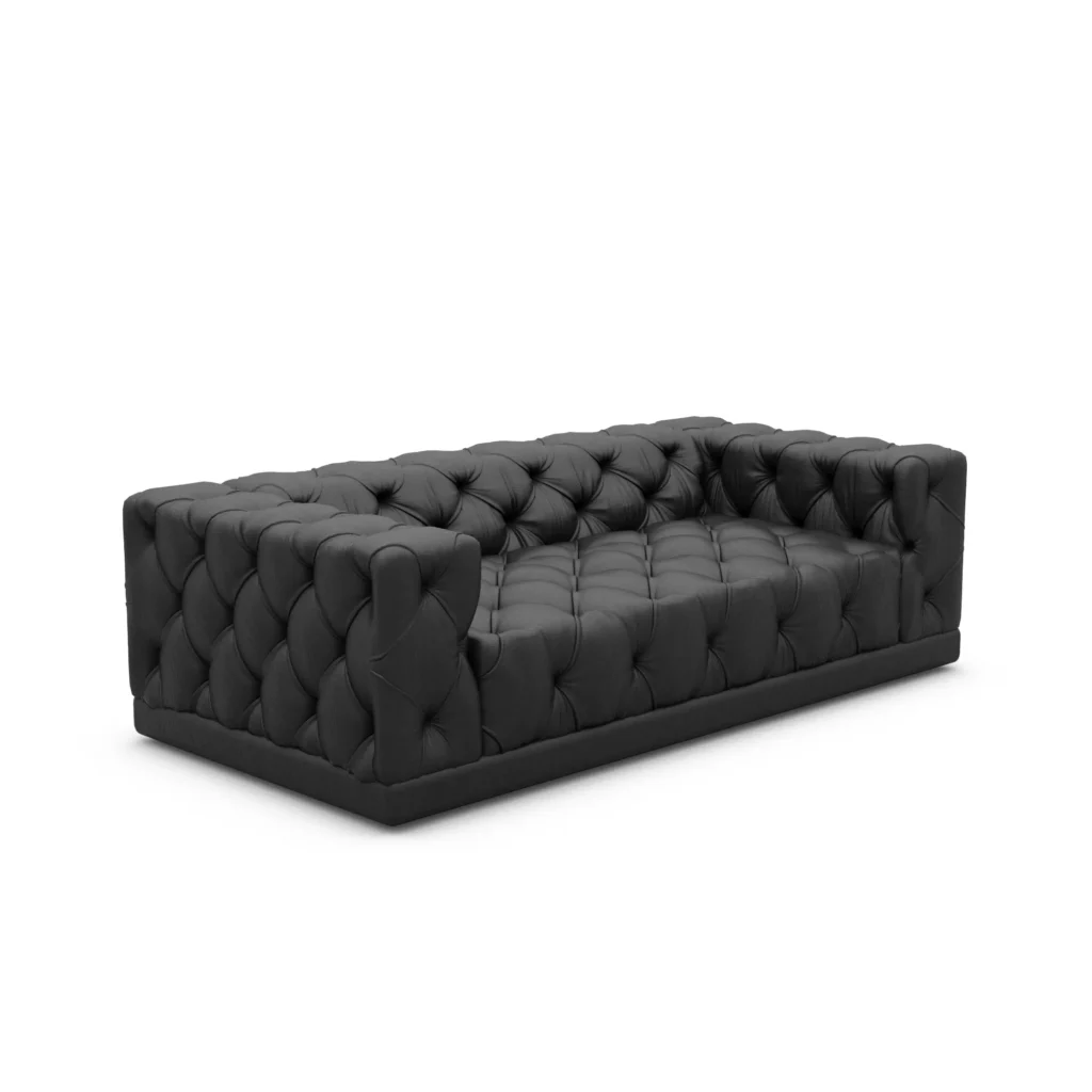 Echtleder 3-Sitzer Couch Meliva