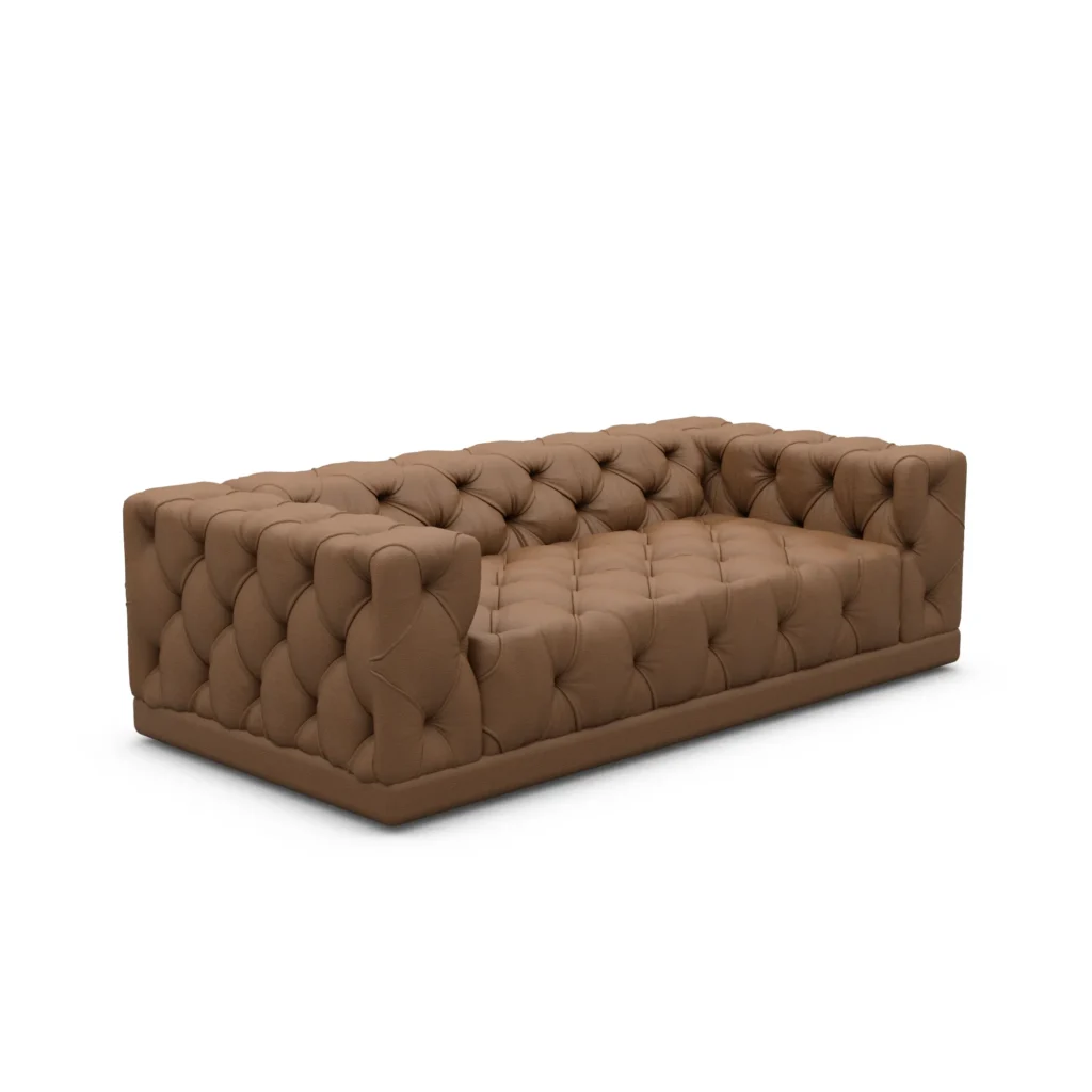 Echtleder 3-Sitzer Couch Meliva