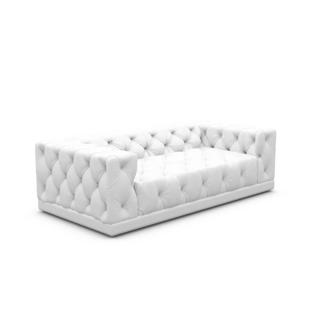 Echtleder 3-Sitzer Couch Meliva