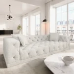 Bouclé 4-Sitzer Couch Meliva