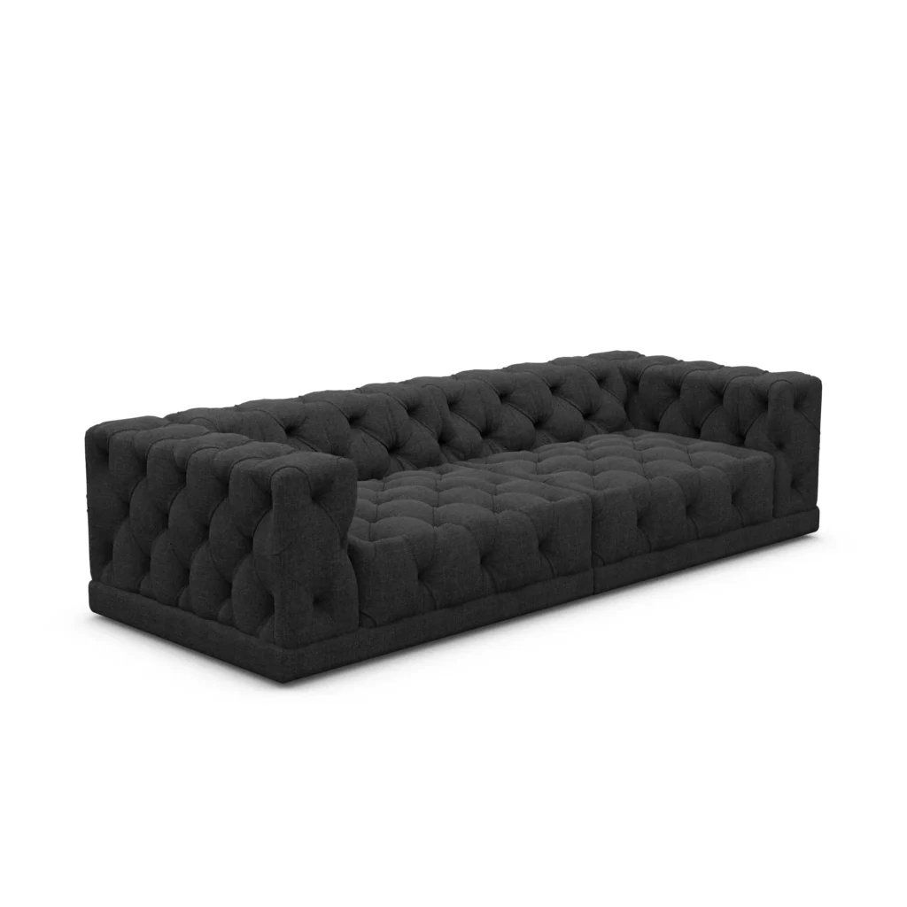 Strukturstoff 4-Sitzer Couch Meliva