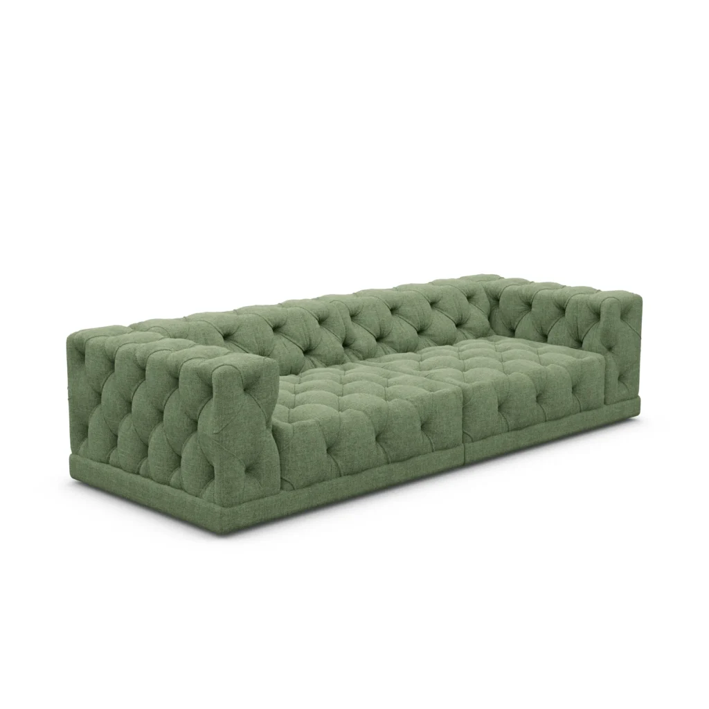 Strukturstoff 4-Sitzer Couch Meliva