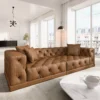 Echtleder 4-Sitzer Couch Meliva