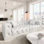 Echtleder 4-Sitzer Couch Meliva