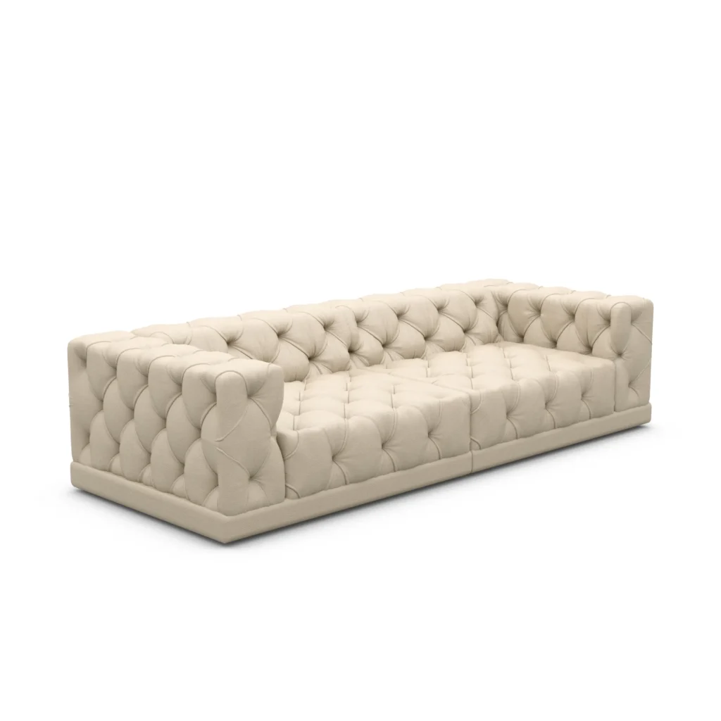 Kunstleder 4-Sitzer Couch Meliva
