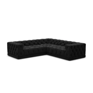 Samtstoff Ecksofa Meliva