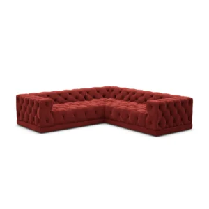 Samtstoff Ecksofa Meliva