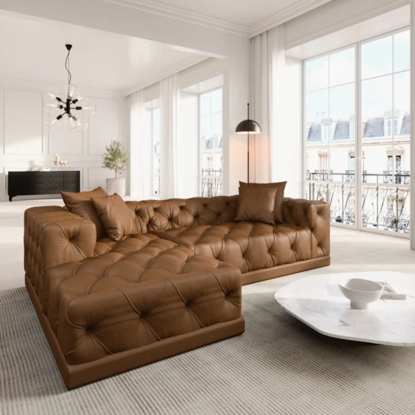Kunstleder L-Form Sofa Meliva