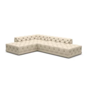 Echtleder L-Form Lounge Sofa Meliva