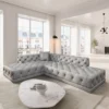 Kunstleder L-Form Lounge Sofa Meliva