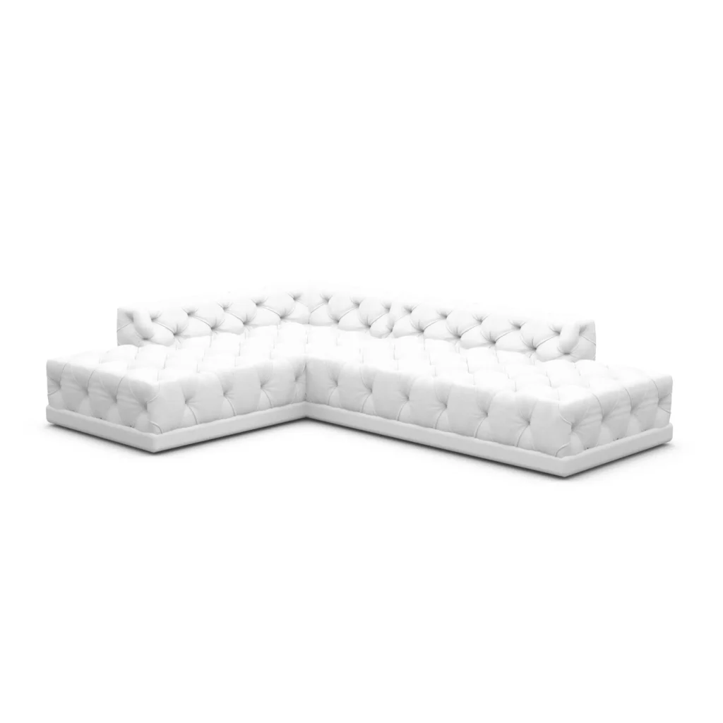 Kunstleder L-Form Lounge Sofa Meliva