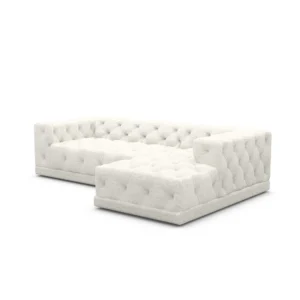 Bouclé L-Form Sofa Meliva